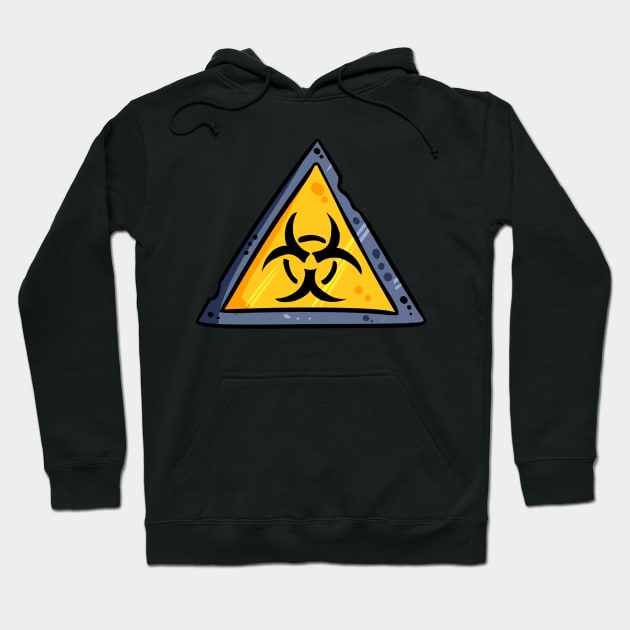 Biohazard Sign Hoodie by oixxoart